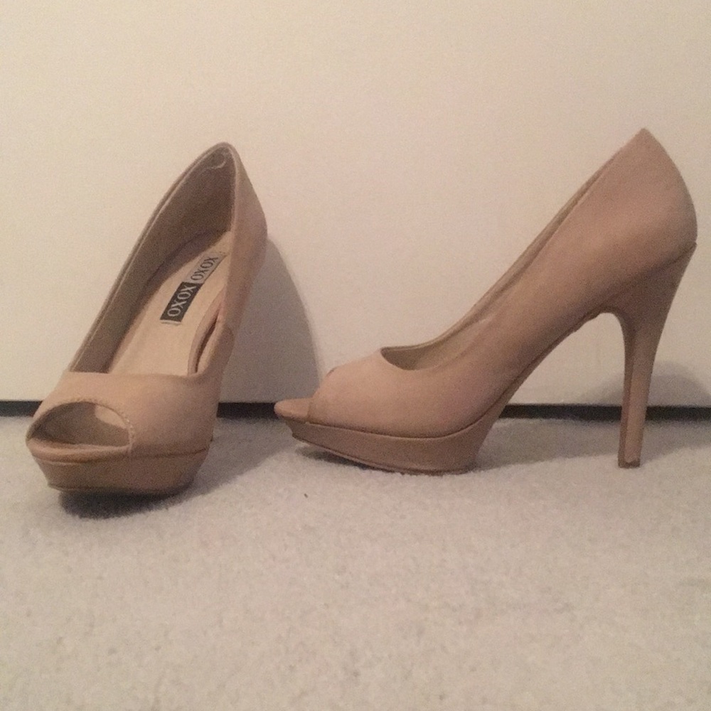 open toe heels